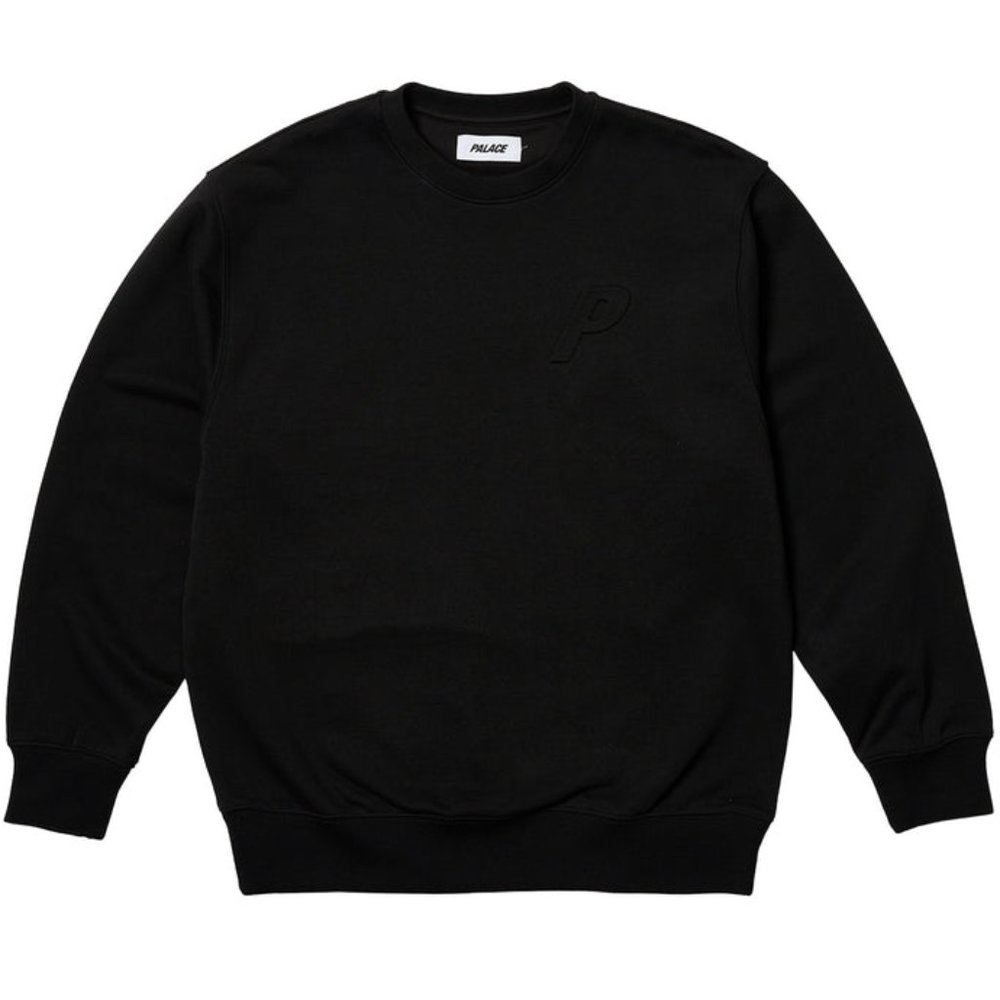 Palace Bossy P3 Crewneck Sweatshirt Black Small